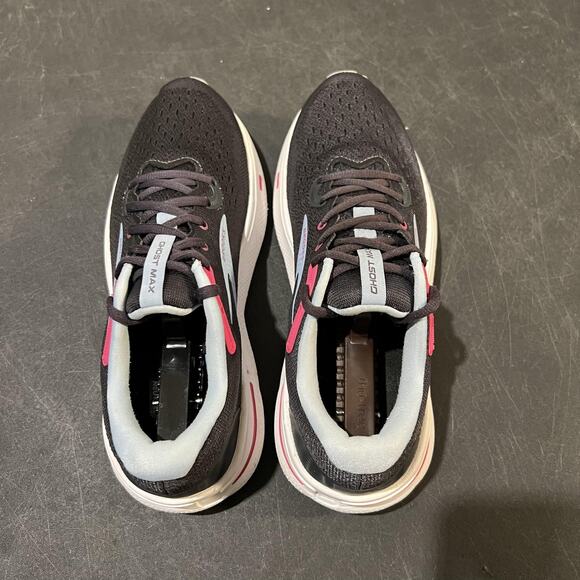 Brooks Ghost Max Shoes Womens 9 Black Blue Running Cushioned 1203951B082 - Picture 8 of 10